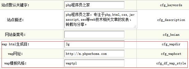 织梦wap静态化